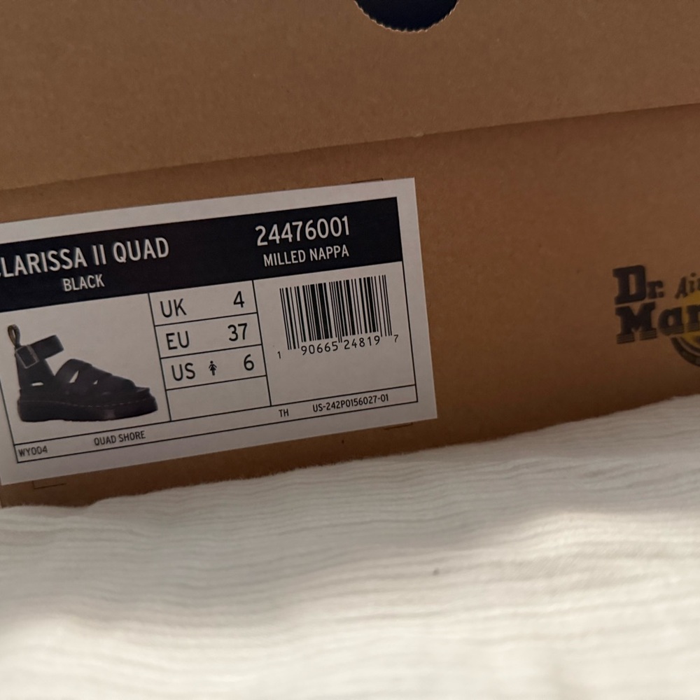 Dr. Martens Black Sandals Bold Style